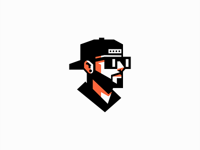 Urban Streetwear Man Logo barber bold branding cap design fashion geometric icon identity illustration lifestyle logo man mark masculine portrait streetwear symbol urban vector