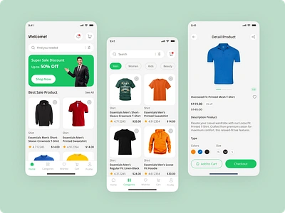 StyleMate - Ecommerce Mobile App animation buy cart clean ecomm ecommerceplatform fashion marketplace mobile app modern online product retail sass shop shopify shopping store ui ux