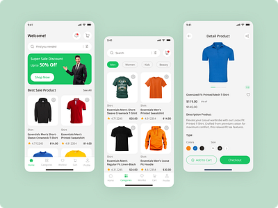 StyleMate - Ecommerce Mobile App animation buy cart clean ecomm ecommerceplatform fashion marketplace mobile app modern online product retail sass shop shopify shopping store ui ux