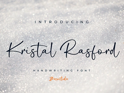 Kristal Rasford Handwritten Font brush font handwritten lettering script typography