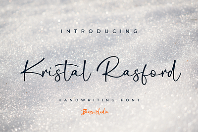 Kristal Rasford Handwritten Font brush font handwritten lettering script typography