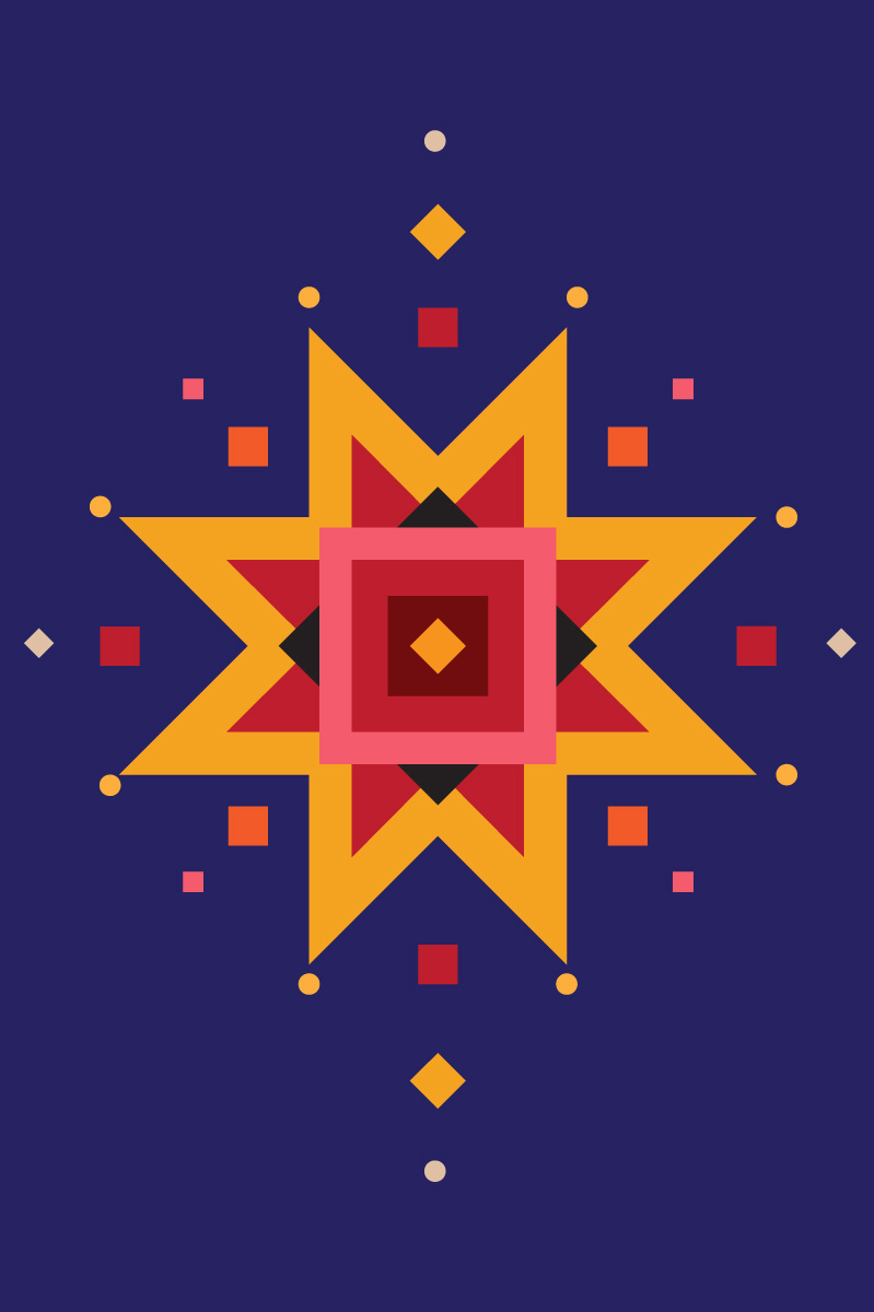 Christmas star branding christmas card christmas illustration christmas star colorful print design doodle drawing geometric style graphic design greeting card illustration ornament pattern postcard poster print star ukrainian style ukrainian tradition