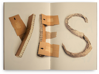 Waste-Paper-Font art font innovative font recycling sustainable design typedesign