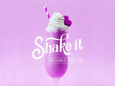 Milkshake - Brand Design baking branding bubble cake design drink gradient graphic design ice cream illustration label logo menu milk milkshake pie shake smoothie snack vector