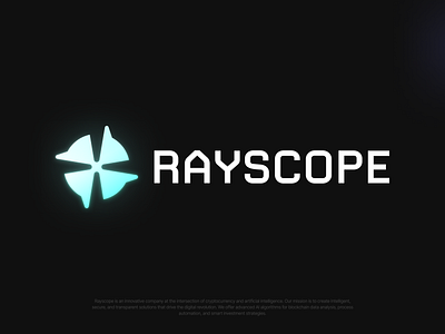 Rayscope Logo Design. brand branding clean logo design identity logo minimalist logo modern logo scope logo simple logo tech design tech logo visual identity web3 web3 design