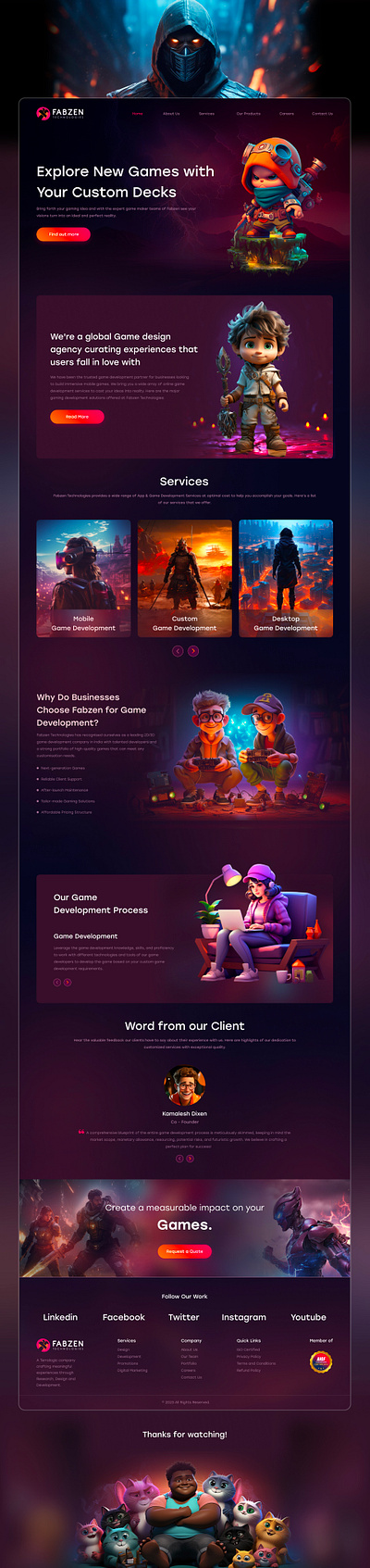 Game Website branding design dribbble illustration interactiondesign landingpage productdesign ui uidesign uiuxdesign userexperience userexperiencedesign webdesign website