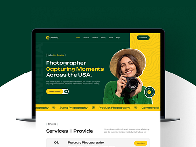 Photographer Portfolio Website UIUX Design | Figma | Web Design app app design design designer figma landing page photographer portfolio portfolio landing page portfolio website ui ui designer uiux design user interface ux ux designer web design web designer web uiux website website designer usa