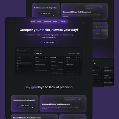 Task Manager design ui ux web web design