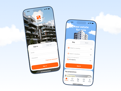 🏡 Real Estate App concept for startup 2025 ai apartment app card design estate filter home ios product card realestate search ui ux