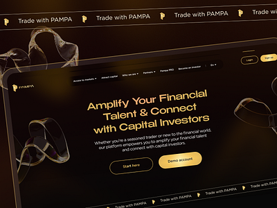 Home page redesign concept of the trading website design finance graphic design redesign ui webdesign