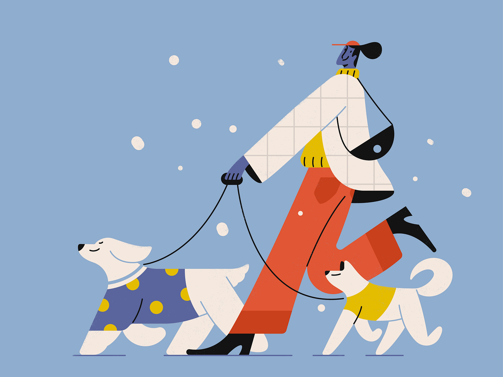 Puppies walk by Darya Semenova on Dribbble