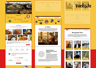 Website Design for Home Food Delivery delivery design figma home food landing page typography ui ux uxui website design