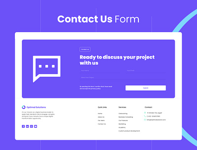 Contact Us Form contact us contact us form cta ui web design