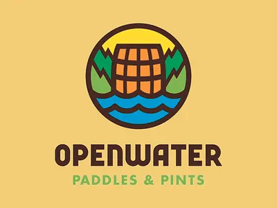Openwater-beverage branding alcohol brand beer branding beverage brand beverage brand identity beverage brand logo design beverage branding bold beverage brand brand identity branding design eco friendly design energetic beverage brand food branding logo logotype openwater outdoor inspired branding product branding visual identity water adventure design