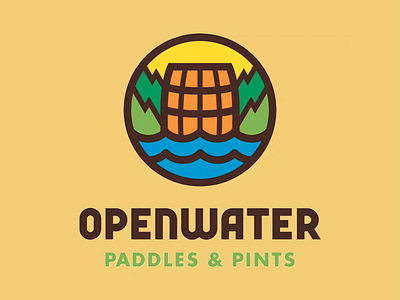 Openwater-beverage branding alcohol brand beer branding beverage brand beverage brand identity beverage brand logo design beverage branding bold beverage brand brand identity branding design eco friendly design energetic beverage brand food branding logo logotype openwater outdoor inspired branding product branding visual identity water adventure design