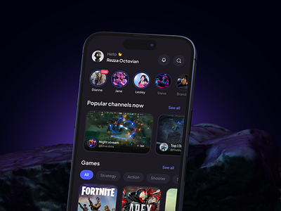 Streaming platform broadcast design development game game mobile live live streaming mobile no code nocode online streaming professional gaming stream streaming tournament twitch ui uiux video web design