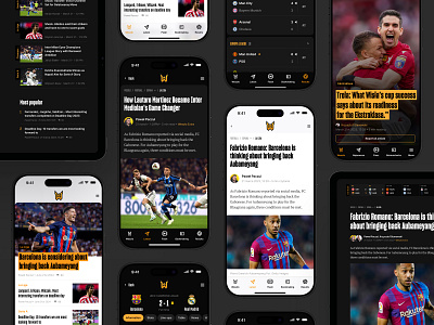 Weszlo.com app article branding design fitness home page live score media mobile news soccer sport ui ux web design website