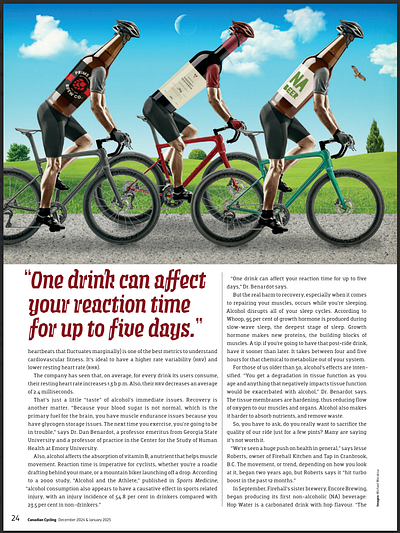 Michael Waraksa for Canadian Cycling alcohol biking canada canadian cycling collage conceptual illustration cycling drinking editorial illustration illustratiion for magazine illustration illustrationart illustrationartist illustrationzone illustrator magazine sport