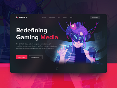 Web Design for Esports & Gaming Media 🎮 gaming interaction prototype user flow uxui design wireframes