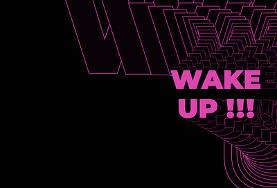 Wake Up 2d animation ae animation after effects animated typography animation bounce animation kinetic typography letter animation loop animation minimal animation modern design motion design motion graphics smooth animation text animation text effects text reveal type animation typography animation word animation