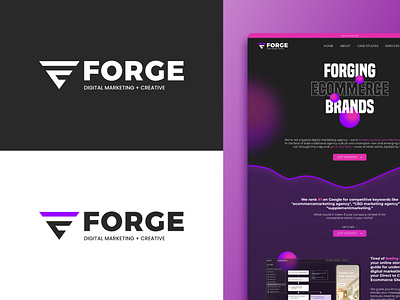 Forge Digital Marketing Logo Design brand brand design brand designer branding branding design digital marketing digital marketing logo design graphic design logo logo design logo designer logofolio