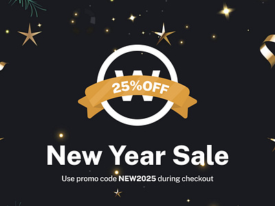 New Year Sale. Get 25% off. app dashboard dashboard ui kit design resources discount figma template framer template mobile app template new year promotion sale sketch template ui ui kit ui marketplace ui resources ui store ux web ui kit