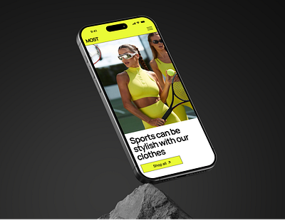 E-commerce design | Sportswear shop adaptive design ecommerce figma landing page uiux design