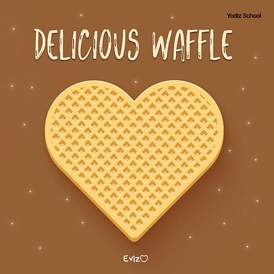 Delicious waffle adobe illustrator figma graphic design illustration vector waffle