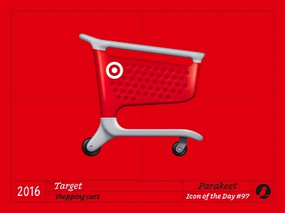 Icon of the Day #97 branding bullseye cart design dog icon icons illustration red target vector