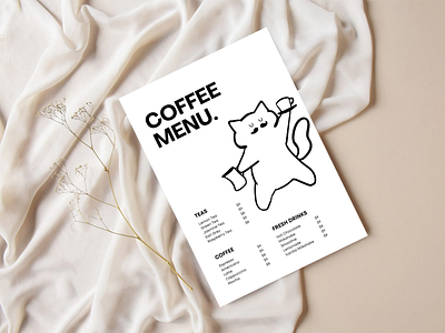 Simple Yet Adorable Coffee Menu Design for Your Café man