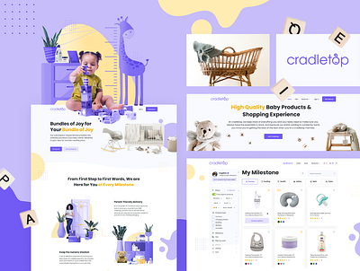 SaaS Subscription Platform for Cradletop 👶🛒 dashboard e commerce saas shopify