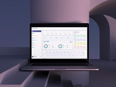 HRM- Management System admin panel administration dashboard modern dashboard payroll management sidemenu uiux design unique design