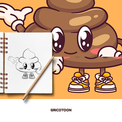 Lovable poop mascot! 💩 animation branding cartoon character characterillustration design graphic design illustration mascot poop