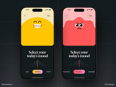 Mental Health - Mobile App Concept app app design calendar doctor emotional health feelings health ios meditation mental health mindfulness modern design mood tracker self care sounds stress management therapy ui ux welness