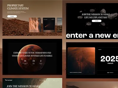 Mars Mission - Web3 Game crypto mars ui ux web design web3