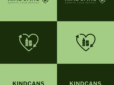 Kindcans Logo branding cans canva design figma graphic design kind logo ui work