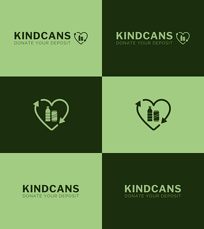 Kindcans Logo branding cans canva design figma graphic design kind logo ui work