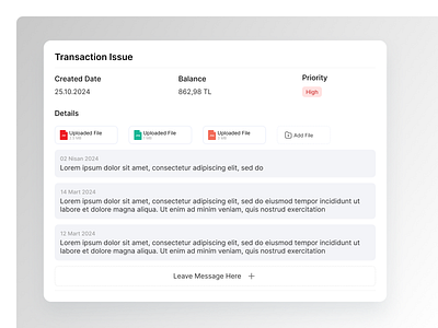 Transaction Issue Detail b2b dashboard product saas saas dashboard tracking transaction ui ux web app webapp