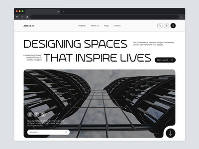 Architecture website - Hero section architecture design herosection uxui webdesign webdesigner