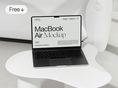 Free MacBook Air Mockup branding design download editable graphic design laptop macbook macbook air macbook mockup mock up mockup packaging photoshop psd