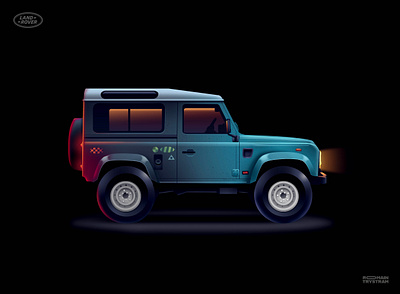 Landi 3d adventure brand branding car dribbble editorial icon iconic illustration luxury retro sport