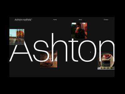 Ashton - Portfolio Webflow Template black creative dark designer landing page portfolio web design