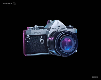 Pentax 📸 camera dribbble illustration lens light pentax pho