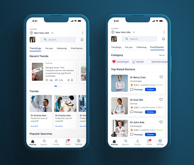 Medical Connect App medical app mobile app ui uiux ux writing