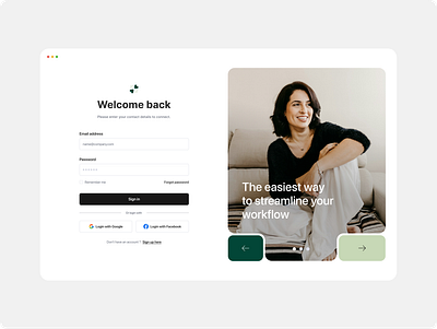 Clean and Simple Sign-In Page Design clean daily daily 100 challenge daily ui design email interface login password sign in ui welcome back