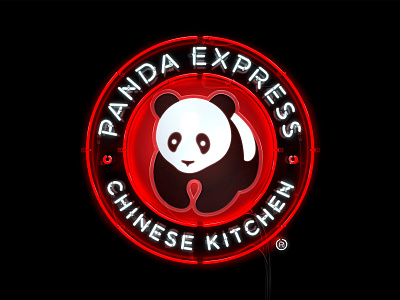 Panda Express x Hot Ones - Blazing Bourbon Chicken advertisement artwork branding campaign chinese digital art fast food food graphic design illustration jeffrey dirkse neon neon lights neon sign panda panda express photoshop restaurant vector