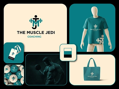 The Muscle Jedi Logo Design. abstract logo aymlogodesign businesslogodesign coaching logo coachinglogodesign companylogodesign customlogodesign gym logo gymcoachinglogodesign letter log logodesign logomark tmjlogo tmjlogodesign wordmarklogo