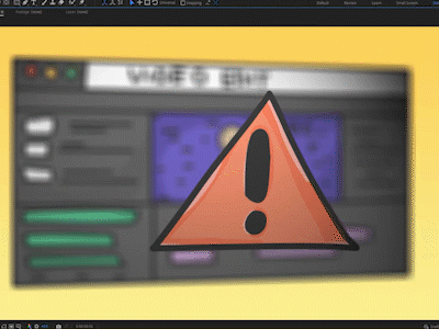 Video Editing Warning 2danimation after affects after effects animation aftereffects animation design illustration motion animation motiongraphics ui