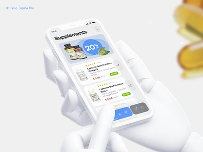 Drugstore E-Commerce App UI Concept + freebie app drugstore e commerce free freebie medical medicine minimalistic mobile sim simple ui