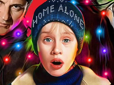 Home Alone artwork digital art digital painting movieposter pop art poster print